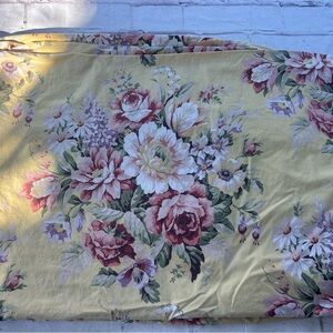 Ralph Lauren Yellow Floral Fitted sheet Queen Sophie Brooke vintage